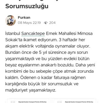 AYEDAŞ Elektronik Eşyalarımızın Hepsini Bozuyor