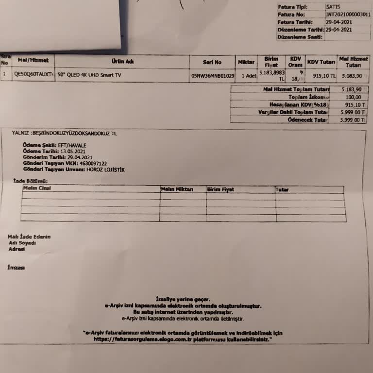 Samsung Televizyon 3. Yılında 17000 Liralık Panel Arızası Çıkardı.