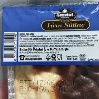 Şok Market Küflenmiş Fırın Sütlaç