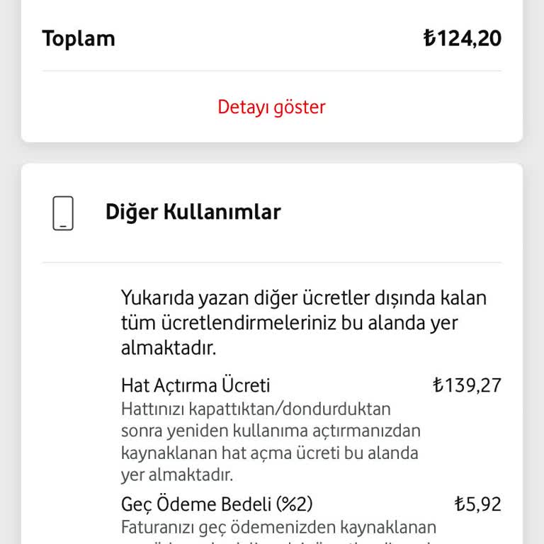 Vodafone İnternet Hız Ve Şebeke Problemleri, Faturalandırma Yöntemleri