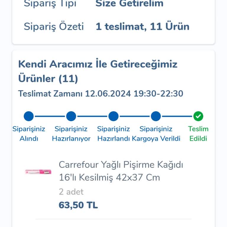 Carrefour SA Ürün Teslimi Yapmıyor