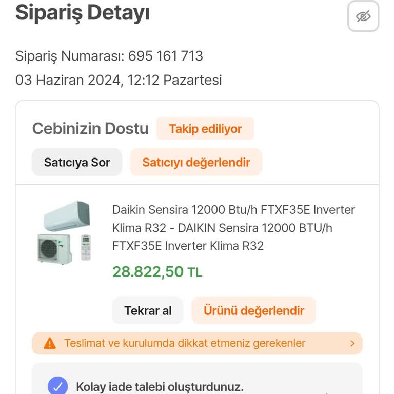 Daikin Servisi Çalışmıyor Mağdur Ediyor