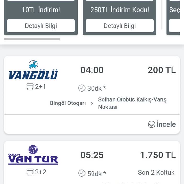 Özlem Van Turizm Fahiş Fiyatların Uygulanması