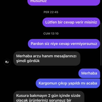 Med Scarff (Medine Yıldırım) Sipariş Sürecinde Yaşanan Sorunlar Ve Gecikmeler