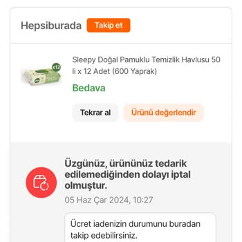 Hepsiburada'nın Bir Buçuk Aydır Yapamadığı İade