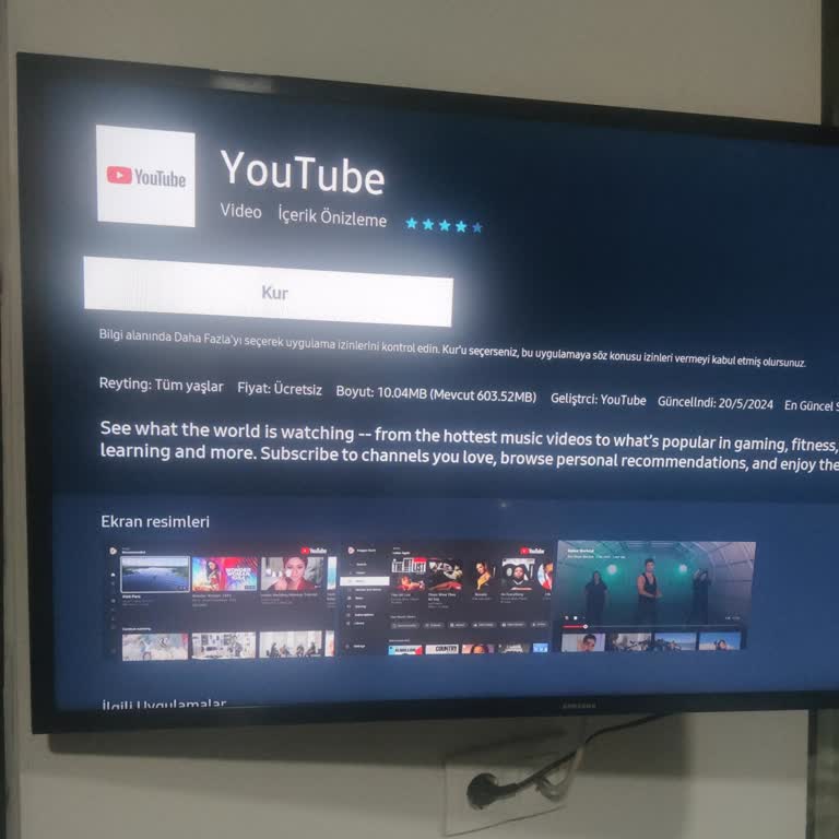 Samsung Smart TV Ye Youtube.com Kurulmuyor