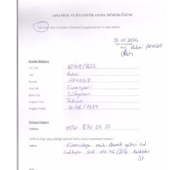 Adli Sicil ve İstatistik Genel Müdürlüğü Adli Sicil İstatistik Genel Müdürlüğü