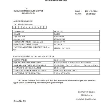 Adli Sicil ve İstatistik Genel Müdürlüğü Adli Sicil İstatistik Genel Müdürlüğü