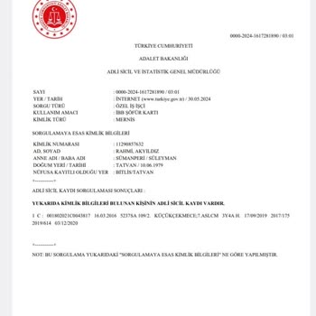 Adli Sicil ve İstatistik Genel Müdürlüğü Adli Sicil İstatistik Genel Müdürlüğü