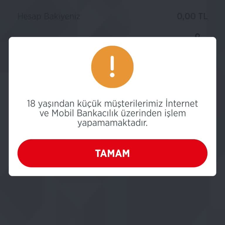 Ziraat Bankası'nın 18 Yaş Altı Müşterilerine Hiçbir İşlemi Açmaması