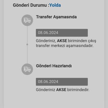 MNG Akse Şube Ürün Transferi Yapmıyor.