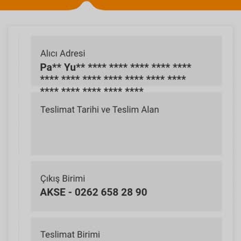 MNG Akse Şube Ürün Transferi Yapmıyor.