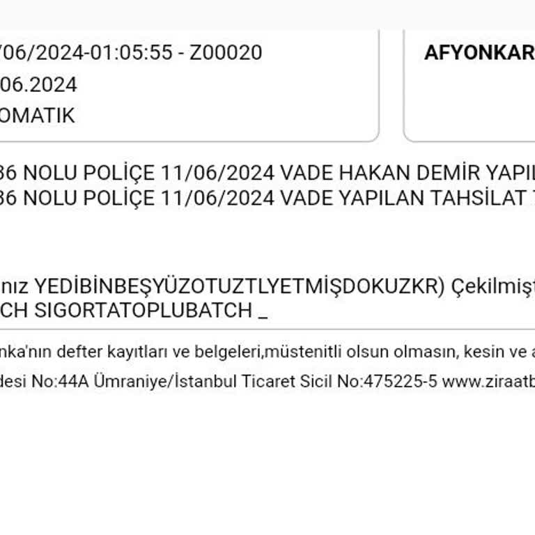 Türkiye Sigorta İzinsiz Sigorta Yenileme