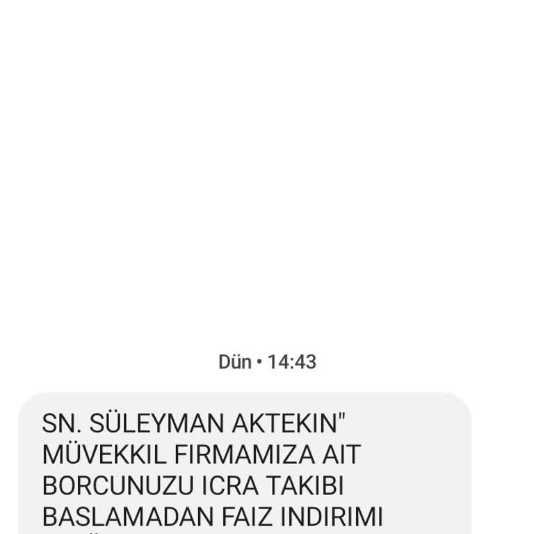 Metka Hukuk (SMS) Metka Hukuktan Şikayetçiyim Bu Mesaj İncelenmeli