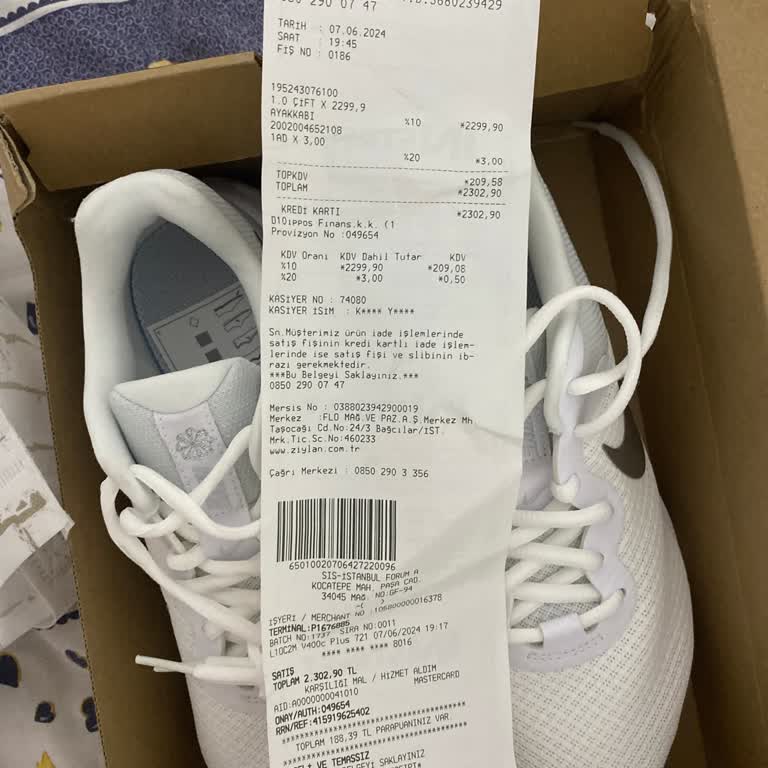 In Street Yanlış Ayakkabı Verdiler