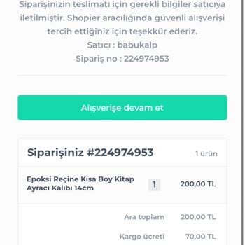 Shopier Ücret İademin Yapılmasını İstiyorum.