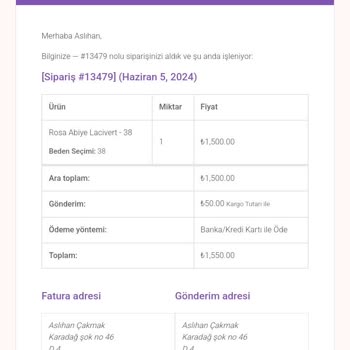 Beyhan Butik Ürün Gelmedi İptal Edemiyorum