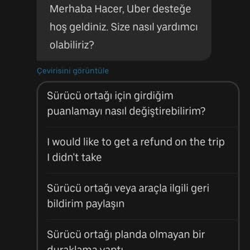 Uber Programı İle Taksi Çağırdım Fazla Para Verildi İade İstiyorum