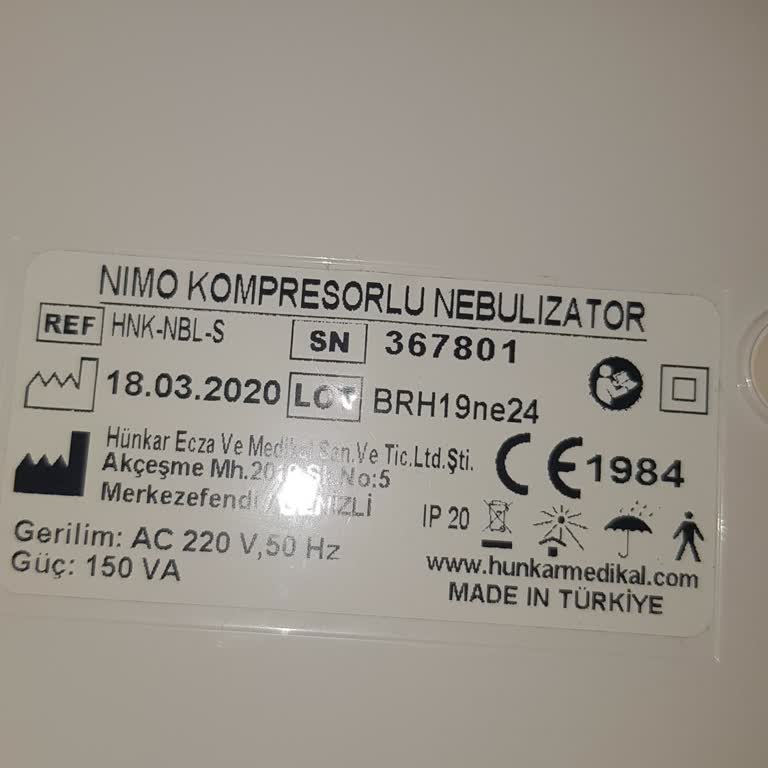 Hünkar Medikal Nimo HNK-NBL-S Cihazı Buhar Vermeyi Kesti Ve İç Parça Sorunu
