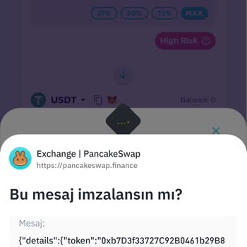 Pancakeswap Üzerinden Yaptığım İşlemde Yaşadığım Sorun!
