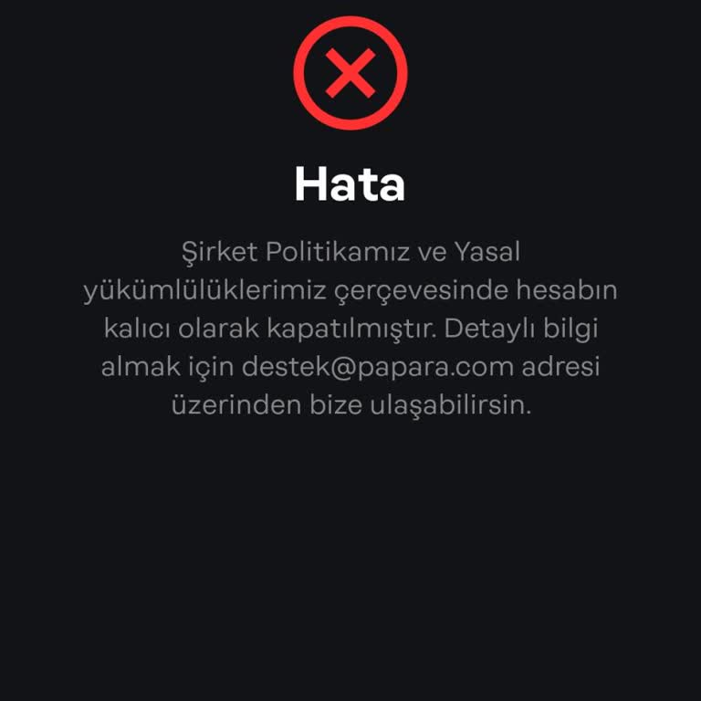 P***a Askıya Alınan Hesap!