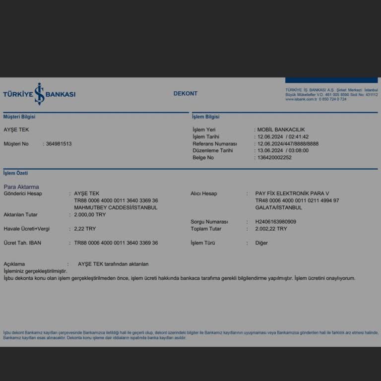 PayFix Yanlışlıkla Gönderilen Para