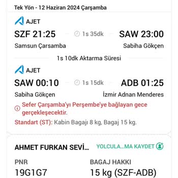 AJet (Anadolu Jet) Uçuşun Ertesi Güne Ertelenmesi Ve Saatlerce Ayakta Bekletilmek