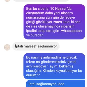 Qarmacha Adlı Firma Ürün Teslim Edilmediği Halde Paramı Geri Vermiyor