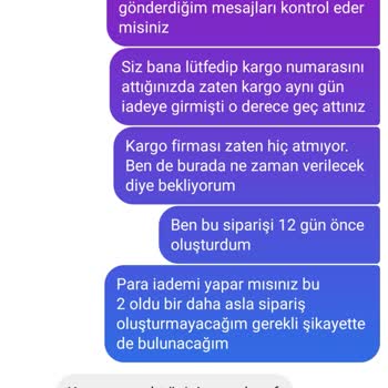 Qarmacha Adlı Firma Ürün Teslim Edilmediği Halde Paramı Geri Vermiyor