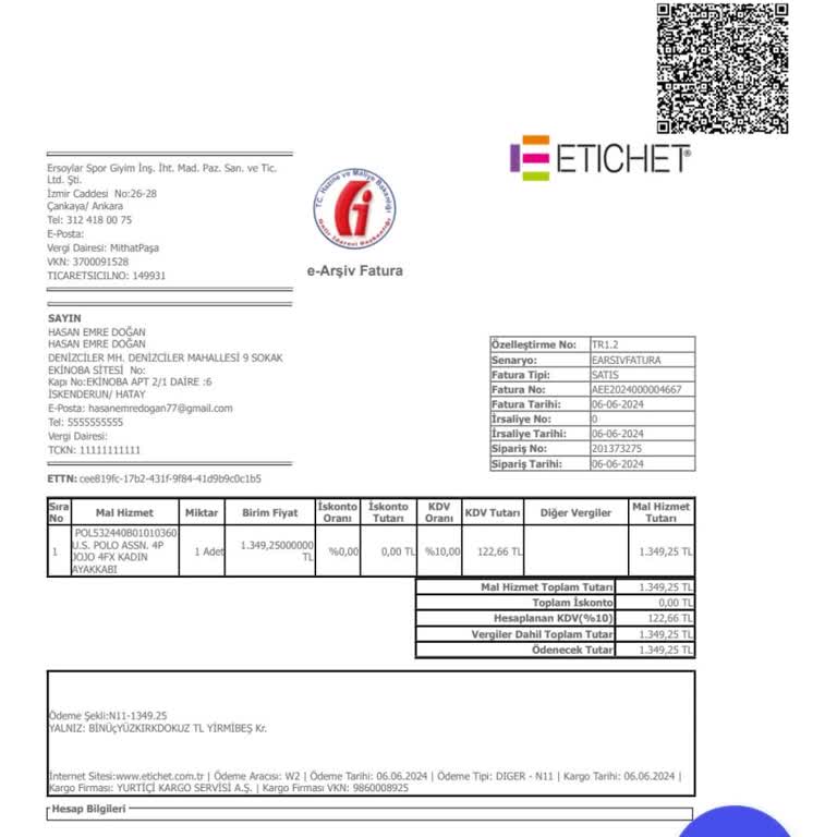 Etichet Ürün İptal Edilmesi