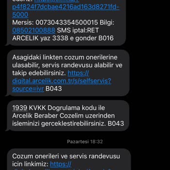 Arçelik Klima Servis Sorunu