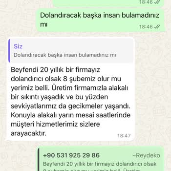 Reydeko Halı Paramı Alıp Ürün Yollamadılar