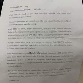LTB Hatalı Gönderdiği Ürünün İadesini Reddediyor