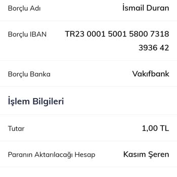 VakıfBank Yanlış Para Transferimin Derhal Tarafıma İadesini İstiyorum
