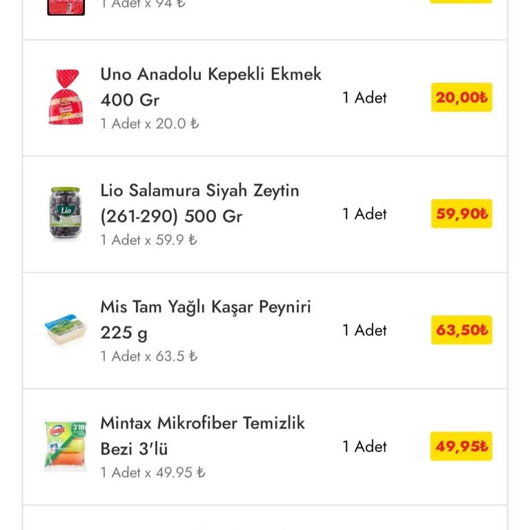 Şok Market Teslim Edilmeyen Ürün