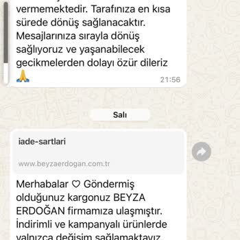 Beyza Erdoğan Hem Yanlış Ürün Gönderiyor Hem İade Kabul Etmiyor