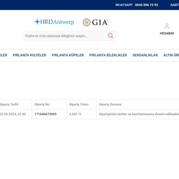 Lal Pırlanta Siparişimi 1 Aydır Göndermiyor