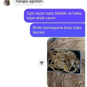 Yeşim Yılmaz Takı Eksik Ürün Ve İade Sorunu