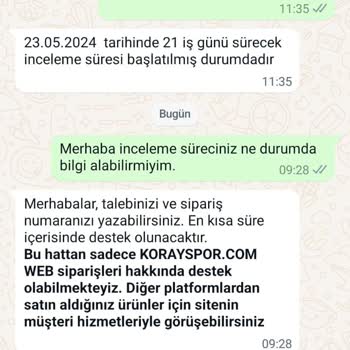 Koray Spor 1 Ay Kullanmadan Yanlardan Açılan Ve 1 Aydır İncelenen Ayakkabı