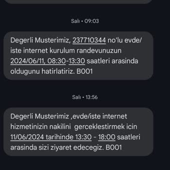 Türk Telekom Nakil İçin Gelmiyorlar.