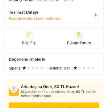 Migros Hemen Açılmış Yoğurt Gönderip İade İçin Aramıyor.