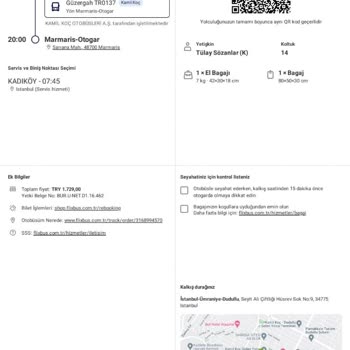 Kamil Koç Otobüs Firması Şikayet