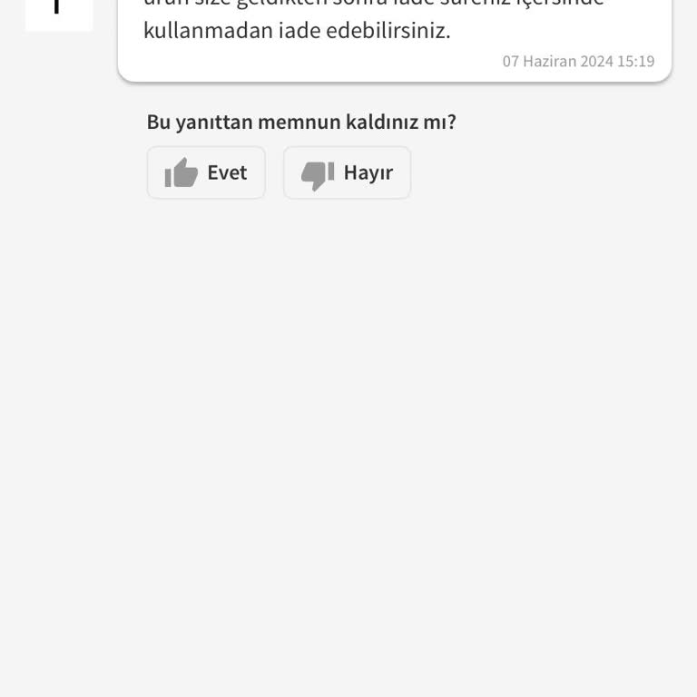 Trendyol Önceden Firmaya Sorulduğu Halde Firma Ürün İadesini Gerçekleştirmiyor