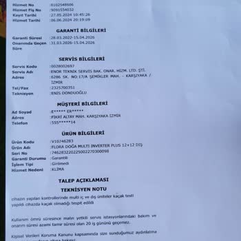 Vestel Çoklu İnverter Klima Soğutma Sorunları