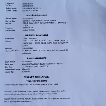 Vestel Çoklu İnverter Klima Soğutma Sorunları