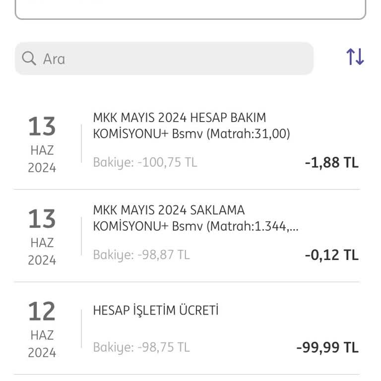 İngbank 100 TL Menkul Hs İsletim Ücreti