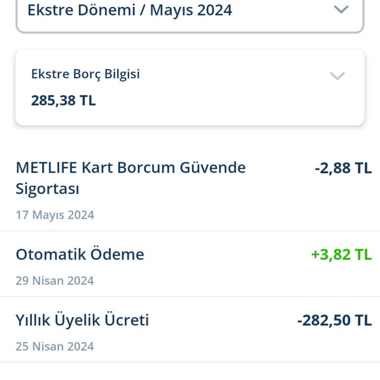Denizbank Aidat Kesintisi 282 TL