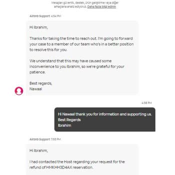 Airbnb İptal Sonrası Ödemeyi Geri Yapmıyor.