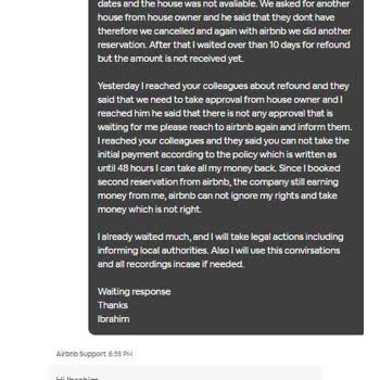 Airbnb İptal Sonrası Ödemeyi Geri Yapmıyor.