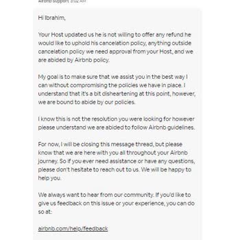 Airbnb İptal Sonrası Ödemeyi Geri Yapmıyor.